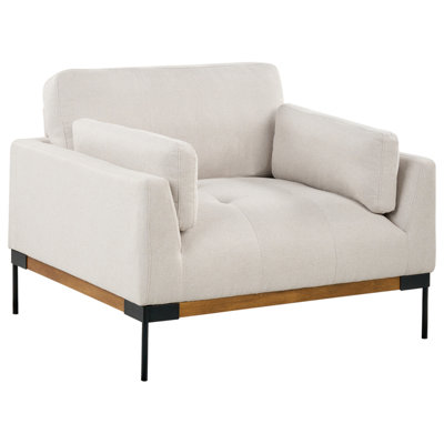 Armchair SKAVEN Fabric Light Beige