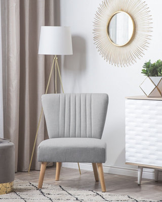 Armchair VAASA Fabric Light Grey