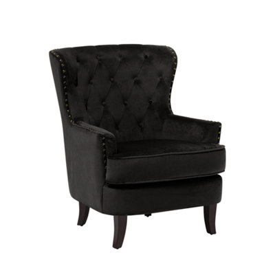 Armchair Velvet Black VIBORG II