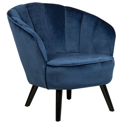 Armchair Velvet Dark Blue DALA