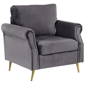 Armchair Velvet Dark Grey VIETAS