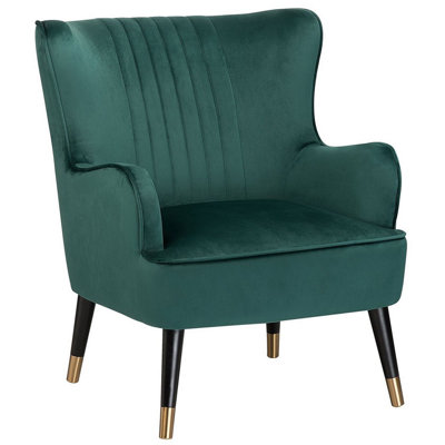 Armchair Velvet Emerald Green VARBERG