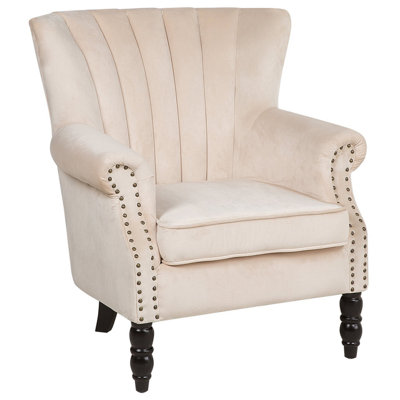 Armchair Velvet Light Beige SVEDALA