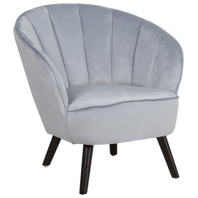 Armchair Velvet Light Grey DALA