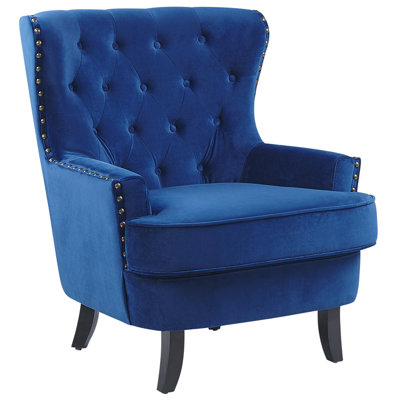 Armchair Velvet Navy Blue VIBORG II