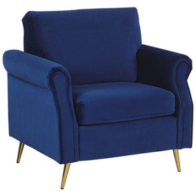 Armchair Velvet Navy Blue VIETAS