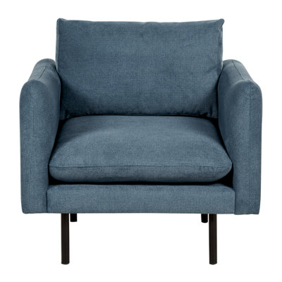 Armchair VINTERBRO Chenille Blue