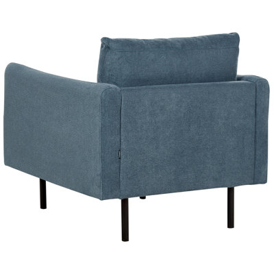 Armchair VINTERBRO Chenille Blue