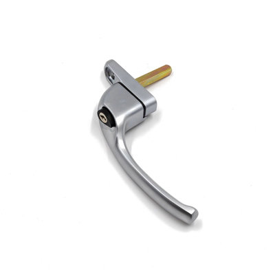 Armis Cranked Window Handle - Left, Satin Chrome, 40mm