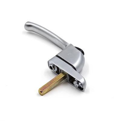 Armis Cranked Window Handle - Left, Satin Chrome, 40mm