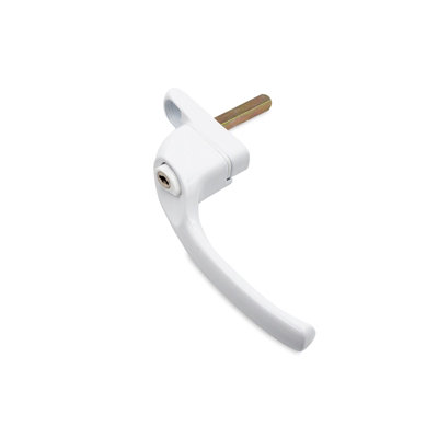Armis Cranked Window Handle - Left, White, 30mm