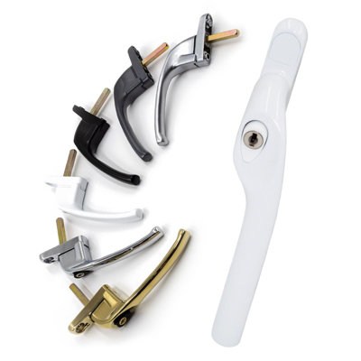 Armis Cranked Window Handle - Right, Chrome, 30mm