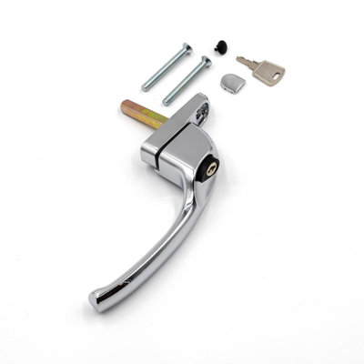Armis Cranked Window Handle - Right, Chrome, 40mm