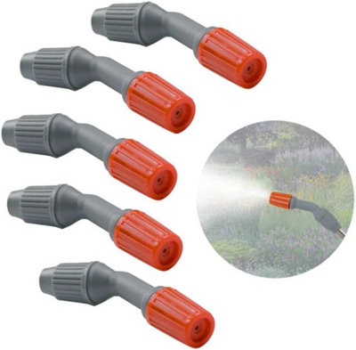 Armo 5 x Pieces Garden Hoze Spray Nozzles Pressure Sprayer Nozzles Weedkiller Spare Parts for Watering Can Hoses Sprayers