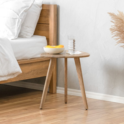 Armstrong Solid Wood Side Table Living Room Wooden Side Table Bedside Natural Side Table