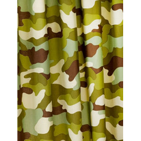 Army Camouflage Lined 54'' Curtains