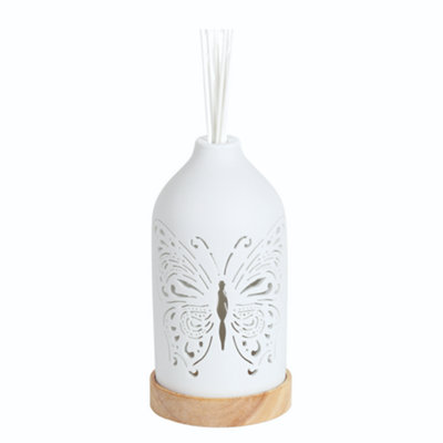 Aroma LED Ceramic Reed Diffuser - Butterfly