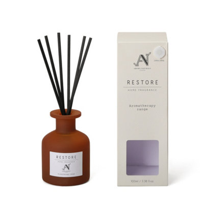 Aroma Naturals Reed Diffuser 100ml Restore Fragrance Lasts up to 12 wks