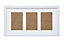 Arpan MDF Multi Aperture Photo Frame 3 Aperture 6x4 or 4x6" White
