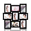 Arpan MDF Multi Aperture Picture Photo Frame, Holds 9 x 6 x 4 Photos, Best Gifting Frame, Family Frame (Black Frame)