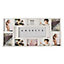 Arpan Multi Aperture Personalised Photo Picture Frame Alphabet or Number Holds 10 Photos (White)