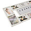Arpan Multi Aperture Personalised Photo Picture Frame Alphabet or Number Holds 10 Photos (White)