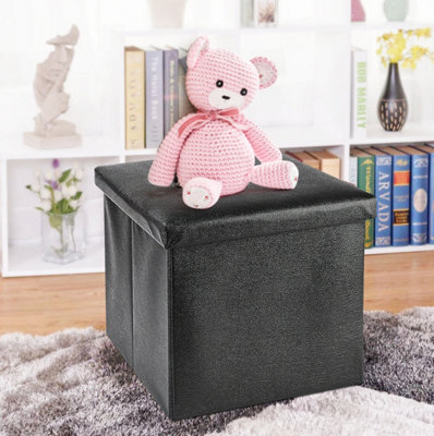 ARPAN Ottoman Deluxe Foldaway Storage Blanket Toy Box Foldable