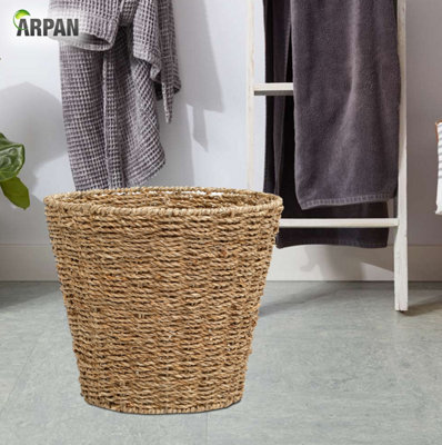 Arpan Round Waste Bin Seagrass