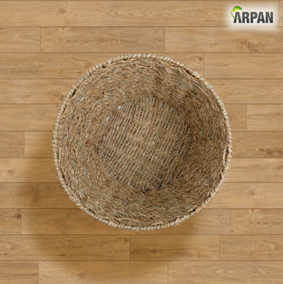 Arpan Round Waste Bin Seagrass