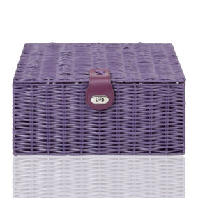 ARPAN Storage Basket Unit with Lid Resin Purple Medium