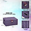 ARPAN Storage Basket Unit with Lid Resin Purple Medium