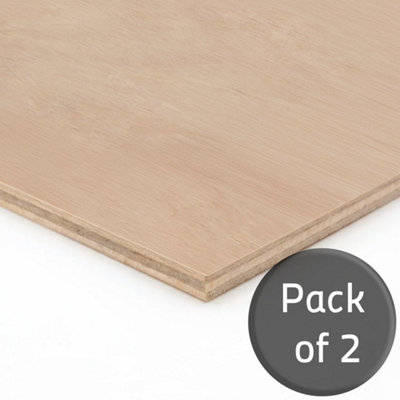 Arranwood Hardwood Plywood - 4mm - 915mm x 305mm (3ft x 1ft) - Pack of 2