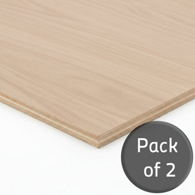 Arranwood Hardwood Plywood - 6mm - 1220mm x 610mm (4ft x 2ft) - Pack of 2