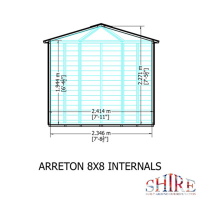 Arreton 8x8 Shiplap Rooms for the Garden
