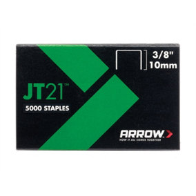 Arrow A276 JT21 T27 Staples 10mm (3/8in) (Box 5000) ARRJT2138