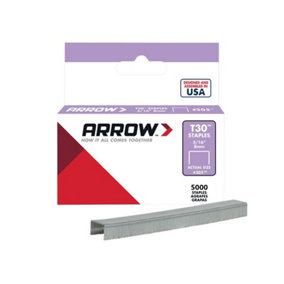 Arrow A305IP T30 Staples 305IP 8mm (5/16in) (Box 5000) ARR305IP