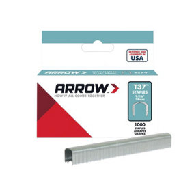 Arrow A378 T37 Staples 12mm (1/2in) (Box 1000) ARRT3712S