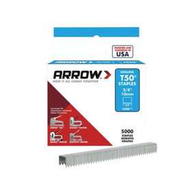 Arrow A506IP T50 Staples 10mm (3/8in) (Bulk Pack 5000) ARRT5038IP