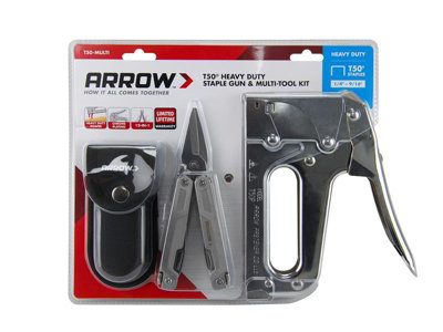 Arrow AT50-MULTI AT50 Staple Gun with FREE Multi Tool ARRAT50MULTI - 5
