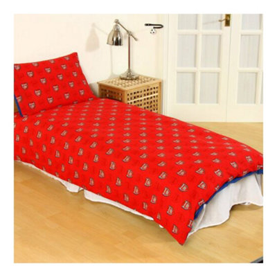 Arsenal FC Pulse Reversible Duvet And Pillow Case Set Red (One Size)