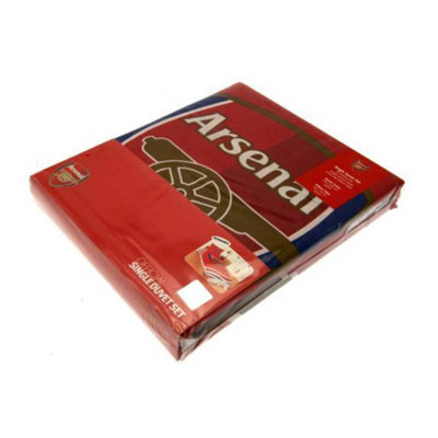 Arsenal FC Pulse Reversible Duvet And Pillow Case Set Red (One Size) - 3