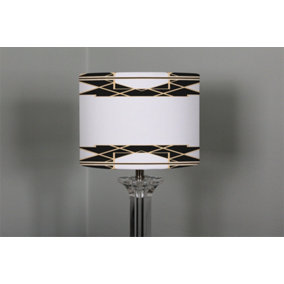 Art Dco Diamond Border (Ceiling & Lamp Shade) / 25cm x 22cm / Ceiling Shade