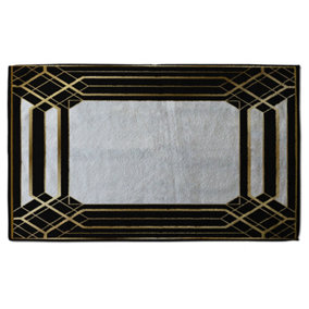 Art Deco Black Frame (Bath Towel) / Default Title