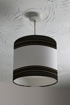 Black frame shop light shade