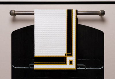 Art Deco Black & Gold (Kitchen Towel) / Default Title DIY at B&Q