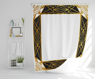 Art Deco Border (Shower Curtain) / Default Title Price Comparisons | Compare The Build