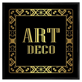 Art deco (Picutre Frame) / 16x16" / Black