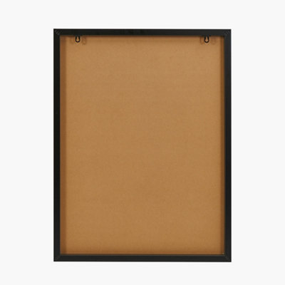 Art Deco Print with Linear Gold Detail and Black Frame