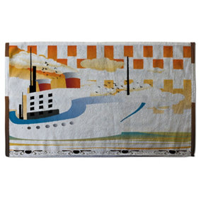Art Deco Ship (Bath Towel) / Default Title