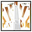Art deco skyscraper (Picutre Frame) / 20x20" / White